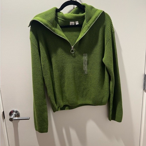 Gap Green Half-Zip Sweater - Picture 3 of 3